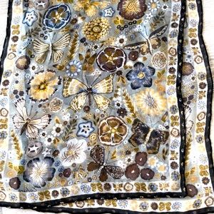 Talbots Silk Scarf about 11x52